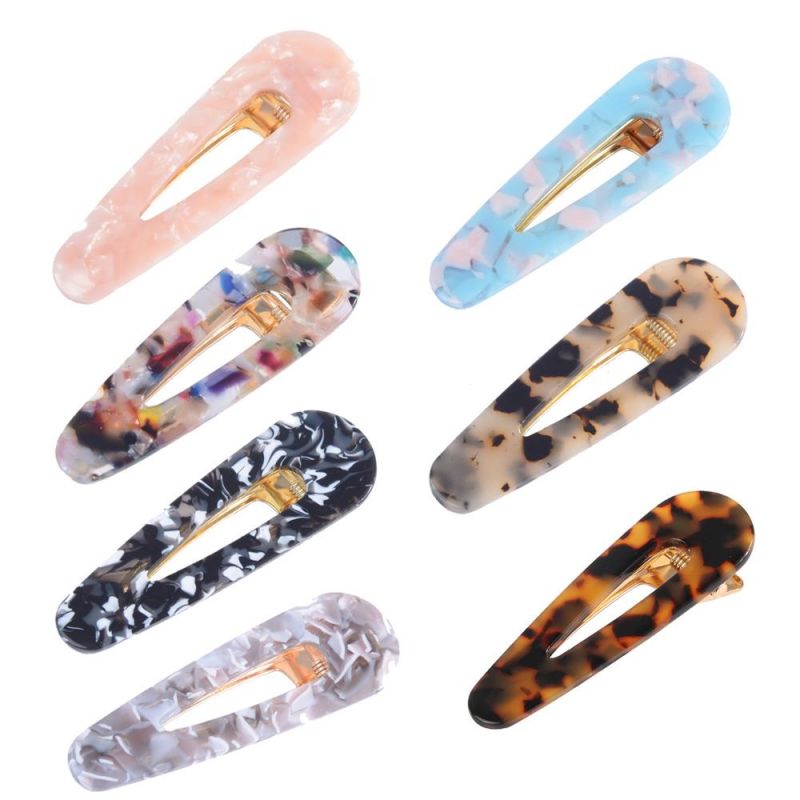 Acetic Acid Natural Texture Clip Acrylic hair clips for girls Long Hairpin Hair Clips Barrettes sets