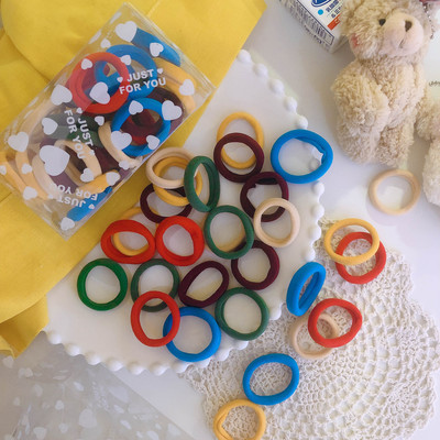 30 pcs set top quality elastic hair ring elastic ponytail holders elastic Hair bands