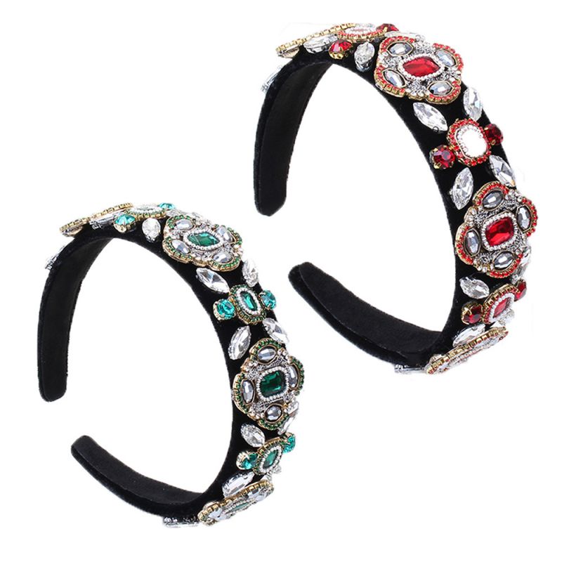 New Fashion hot sell temperament Baroque style full colorful crystal rhinestone makeup headband for 